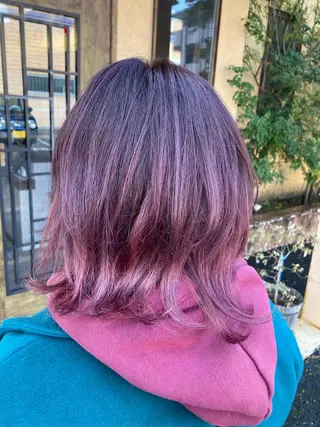 ミディアム カラー WEST✂︎AKI HIRO✂︎大和高田のヘアスタイル