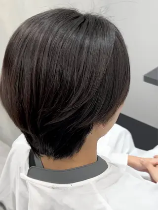 ショート パーマ メンズ 曲がる縮毛矯正 LIBER 　岩名のヘアスタイル