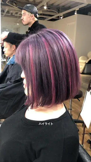 ショート カラー ウルフ/デザイン/ 大阪/タカハシユウキのヘアスタイル