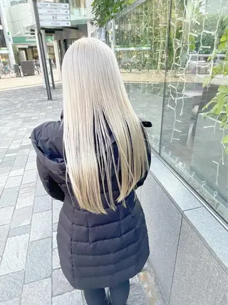 ロング カラー ヘアアレンジ Bob＆ハイトーン 専門家CHIHIROのヘアスタイル