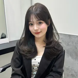 セミロング カラー 韓国系支持率No.1 レイヤー特化/きょうのヘアスタイル