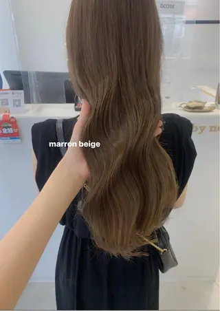 ロング カラー ブリーチなしWカラー ／レイヤー🎀マリノのヘアスタイル