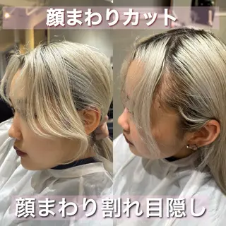 セミロング カラー レイヤー×艶髪特化 マネージャー安藤光司のヘアスタイル
