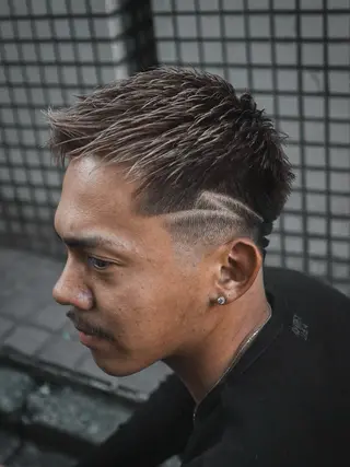 ショート カラー パーマ メンズ 💈men's💈 satoru中目黒のヘアスタイル