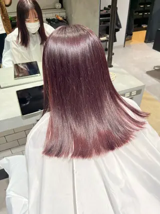 セミロング カラー いとう りょうたのヘアスタイル
