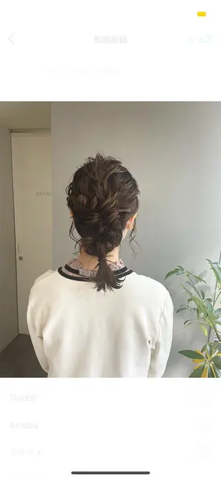 セミロング ♡透明感/艶カラー/ M a I ♡のヘアスタイル
