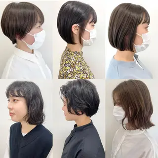 ショート クニモトハルナ ボブ/柔らかカラーのヘアスタイル