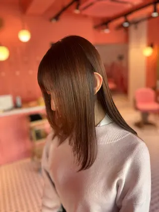 セミロング ヘアアレンジ 渡部 彩花のヘアスタイル