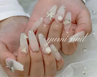 ネイル 𝐲𝐮𝐦𝐢🎀 長さ出しデザイン専門のネイルデザイン