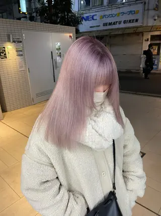 ミディアム 福山 晴香のヘアスタイル
