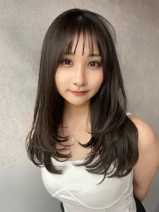 ロング カラー レイヤー/縮毛矯正 のマスター【タケル】のヘアスタイル