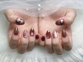 ネイル Eclat〔ｴｸﾗ〕 MOEKA𝜗𝜚*のネイルデザイン