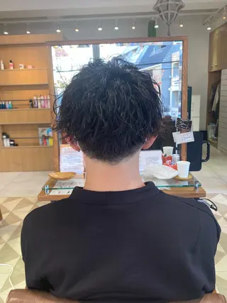 ショート カラー パーマ ヘアアレンジ メンズ メンズパーマの巨匠 鈴木純のヘアスタイル