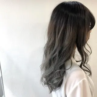 ロング カラー 菅沢 奈生のヘアスタイル