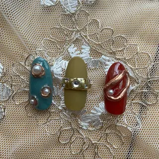 ネイル Nail ヌシん家 AKANEのネイルデザイン