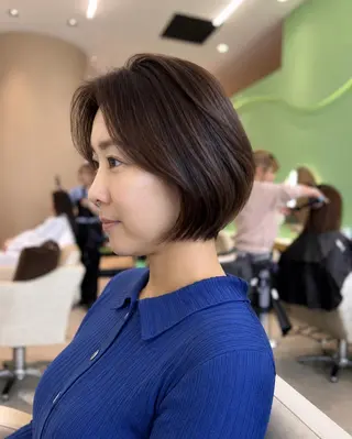 ミディアム カラー ボブ 西宮北口/みなみのヘアスタイル