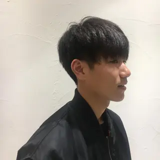 ショート パーマ メンズ ミドウチ アヤカのヘアスタイル