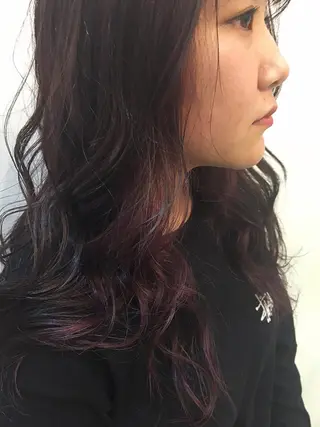 ロング カラー 狩野 羅夢のヘアスタイル