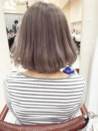 ショート ミディアム カラー パーマ 神山 昌子のヘアスタイル