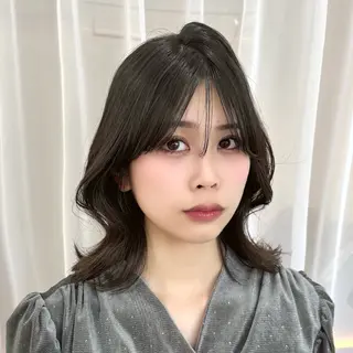 ミディアム Miu/韓国ヘア/ レイヤーカットのヘアスタイル