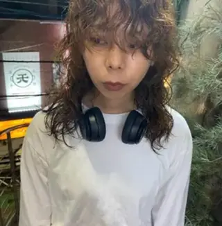 パーマ カラー/ダブルカラー インナーカラー/ボブのヘアスタイル