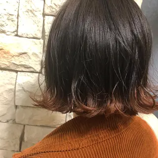 ショート カラー ヘアアレンジ メンズ キッズ ネイル マツエク・マツパ 透明感カラー🤎 ゆりのヘアスタイル