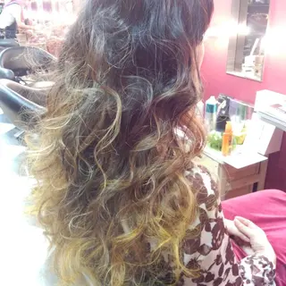 ロング パーマ カラー ヘアアレンジ 鈴木 隆広のヘアスタイル