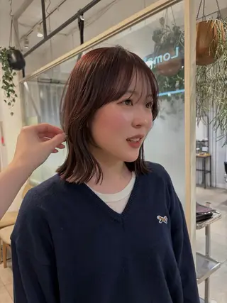 ミディアム カラー じゅわっと暖色カラー 🍊Moemiのヘアスタイル