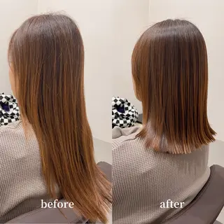 ミディアム 【モデル募集中】 髪質改善専門店リアンのヘアスタイル