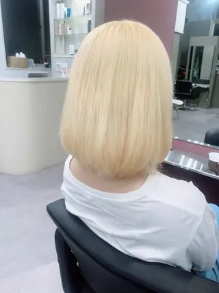 カラー 酸性ストレート 髪質改善のヘアスタイル