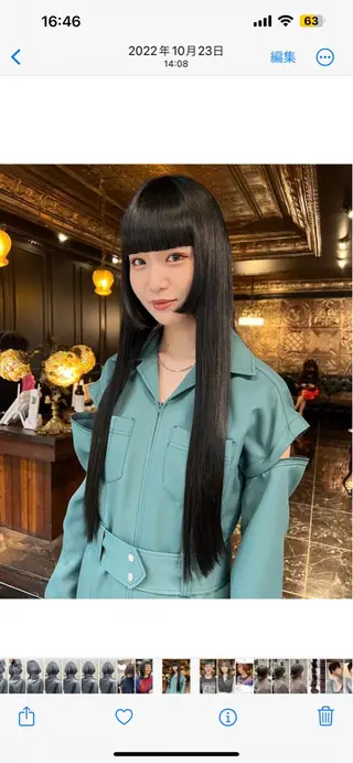 ロング パーマ 圧倒的デザイン力 店長🎨RENAのヘアスタイル