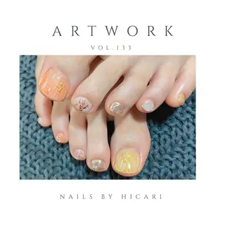 ショート カラー ネイル マツエク・マツパ illum hicariのネイルデザイン