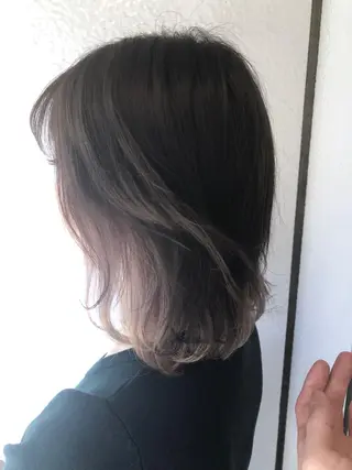 ミディアム カラー 100%髪質改善特化 TRUNSのヘアスタイル