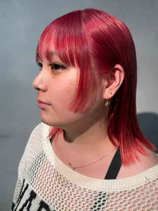 ミディアム カラー カラー/パ ーマ/松野和志のヘアスタイル