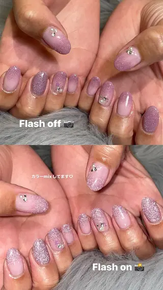 ネイル RICO Nail パーツつけ放題🌈のネイルデザイン