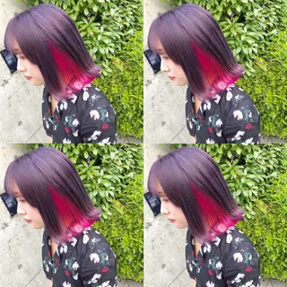 ミディアム カラー ヘアアレンジ メンズ キッズ 💟Chloe原宿店 🩶ハイトーンのヘアスタイル