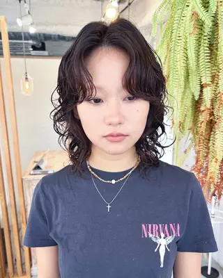 ミディアム エトウリクシ パーマ美容師のヘアスタイル