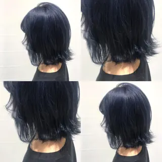 カラー ウルフカット ハッシュカット/七海のヘアスタイル
