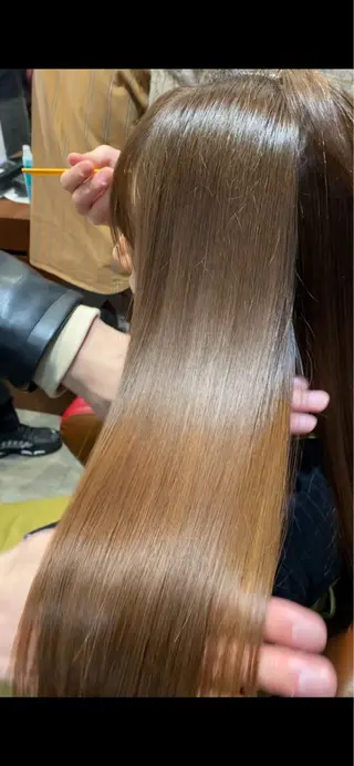 ロング カラー AMI Hair  supply所属・髪質改善カラー韓国風 レイヤーtudaのヘアスタイル