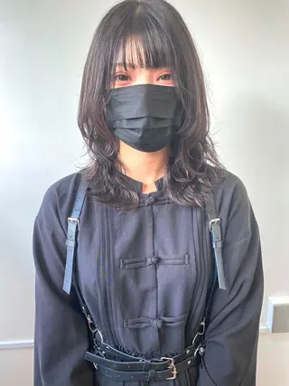 セミロング 武内 凌レイヤーカット🐺のヘアスタイル