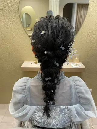 ロング ヘアアレンジ ユ ミのヘアスタイル