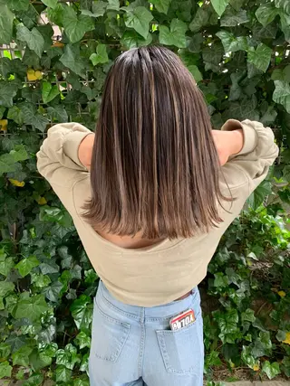 ミディアム NENE🌿可愛い カラーを作る美容師のヘアスタイル