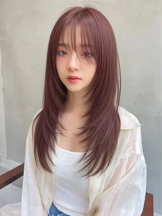 セミロング RUKA 美容院×ネイリストのヘアスタイル