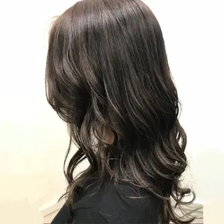 セミロング カラー 韓国　縮毛矯正 髪質改善　木村のヘアスタイル