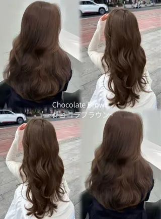 ロング カラー キラ🌟 艶感color🎀のヘアスタイル