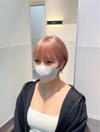 ショート カラー ヘアアレンジ キッズ 大人スタイル 太田のヘアスタイル