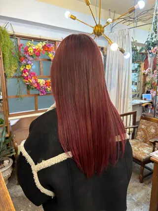 ロング カラー JuJu (orange)のマツエク・マツパデザイン