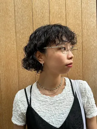 ショート パーマ 似合わせカット /パーマ岡本淳平のヘアスタイル