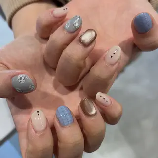 ネイル YURIN 𓈒ㅤׂ 𝜗𝜚のネイルデザイン