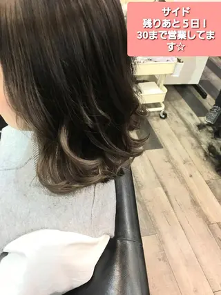セミロング ヘアアレンジ BOBシークレット じょうじ⭐️のヘアスタイル